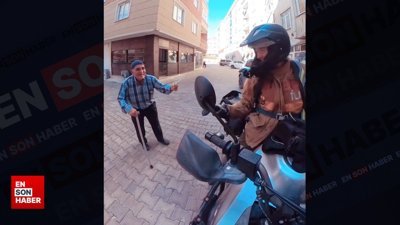 Motoruyla dünyayı gezen kadın, Türkiye'de yaşadığı sevimli anı paylaştı