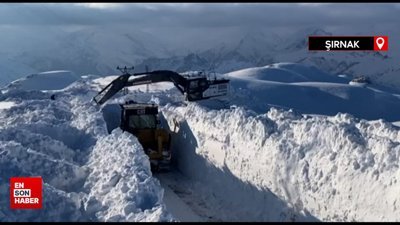 Şırnak'ta kar kalınlığı 3 metreyi geçti