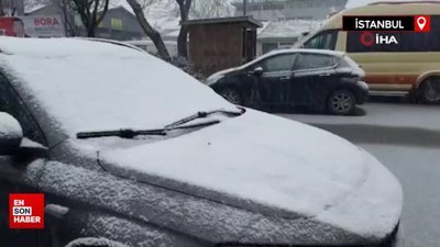 İstanbul’un yüksek kesimlerinde kar