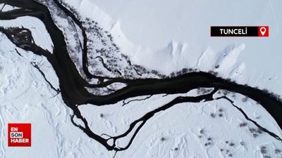 Munzur Vadisi Milli Parkı karla kaplandı