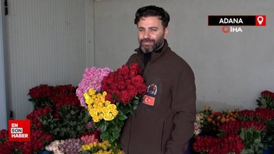 Adana’da gül serada 25, çiçekçide 100-150 lira