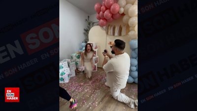 Cinsiyet öğrenme partisinde evlilik teklifi