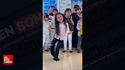 Kafkas dansını tüm güzelliği ile icra eden minik kız