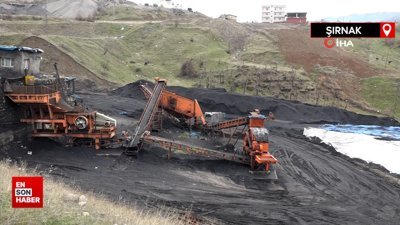Şırnak'ta kömür çıkartılarak bölge ekonomisine katkı sağlanıyor