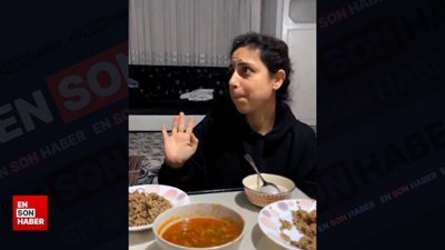Annesinin mercimekli yemeklerini eleştiren kız güldürdü