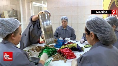 Manisa'da esir macunları geleneksel yöntemle hazırlanıyor