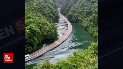 Çin'deki yüzen köprü