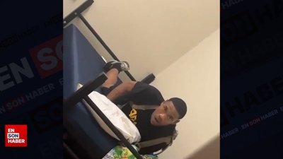 Uyuyan adama su şakası