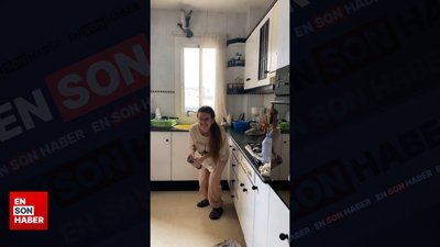 Muftak camından içeri giren güvercinler güldürdü