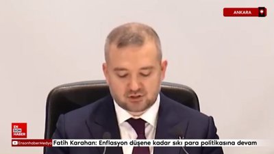 Fatih Karahan: Enflasyon düşene kadar sıkı para politikasına devam