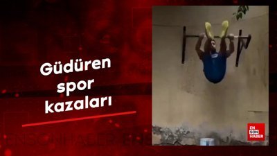 Güldüren spor kazaları