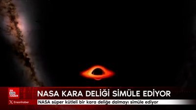 NASA süper kütleli bir kara deliğe dalmayı simüle ediyor