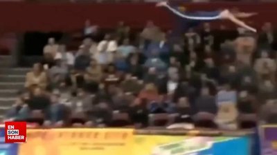 Hedefi tutturamayıp fazla atlayan sporcu