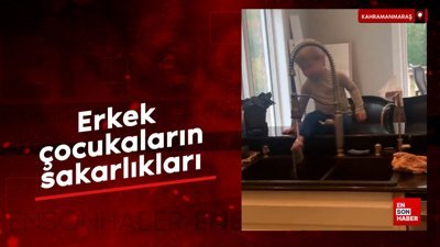 Erkek çocuklarının güldüren sakarlıkları