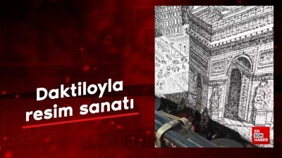 Daktiloyla resim sanatı
