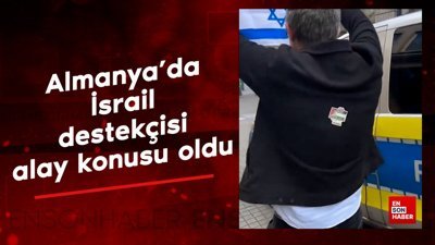 Almanya'da İsrail destekçisi alay konusu oldu