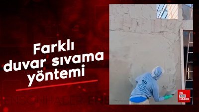 Farklı duvar sıvama yöntemi