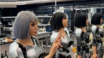 Çin'in insansı robotlar geliştiren fabrikası görüntülendi