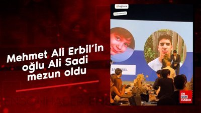 Mehmet Ali Erbil'in oğlu Ali Sadi mezun oldu