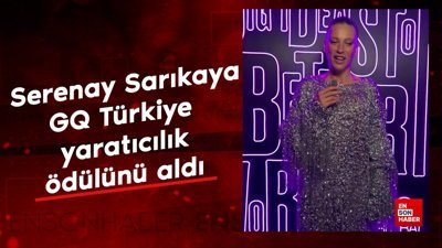 Serenay Sarıkaya GQ Türkiye yaratıcılık ödülünü aldı