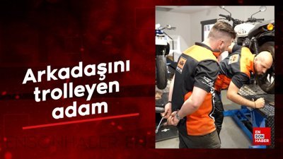 Arkadaşını trolleyen adam