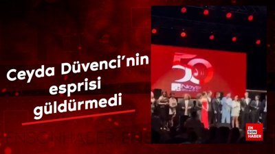 Ceyda Düvenci'nin esprisi güldürmedi