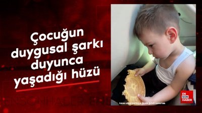 Küçük çocuğun duygusal şarkı duyunca yaşadığı hüzü