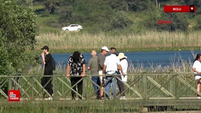 Abant Gölü Milli Parkı, tatilcilerin akınına uğradı