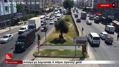 Antalya’ya bayramda 4 milyon ziyaretçi geldi
