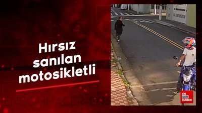 Hırsız sanılan motosikletli