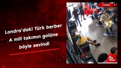 Londra’da bir Türk berber, A Milli Takımımızın Euro 2024'teki gollerine böyle sevindi