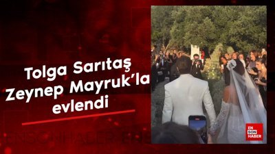 Oyuncu Tolga Sarıtaş, Zeynep Mayruk'la evlendi