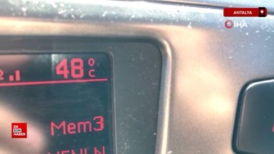 Antalya'da yüksek sıcaklık bunalttı