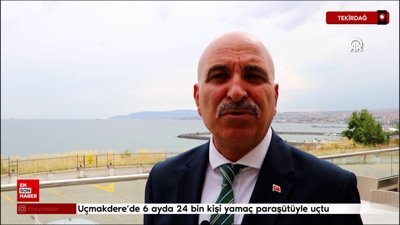 Uçmakdere'de 6 ayda 24 bin kişi yamaç paraşütüyle uçtu