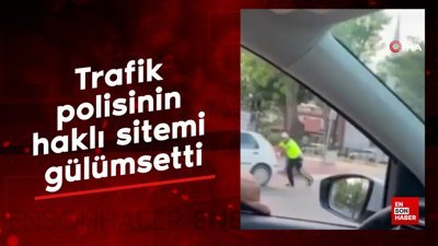 Antalya trafik polisinin haklı sitemi gülümsetti