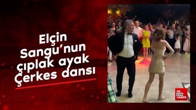 Elçin Sangu'nun çıplak ayak Çerkes dansı