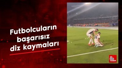 Futbolcuların başarısız diz kaymaları