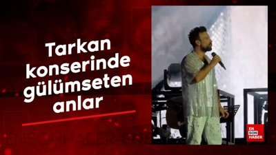 Megastar konserde kendisine 'Tarkan Amca' diye bağıran küçük hayranına öpücük attı