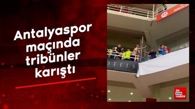 Antalyaspor maçında tribünler karıştı: Taraftarlardan yöneticilere tepki