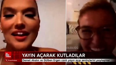 Demet Akalın ve Gülben Ergen canlı yayın açıp sevinçlerini paylaştılar