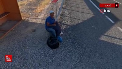 Elazığ'da drondan kaçan şahsın tepkileri görenleri güldürdü