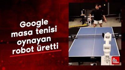 Google, masa tenisi oynayan robot üretti