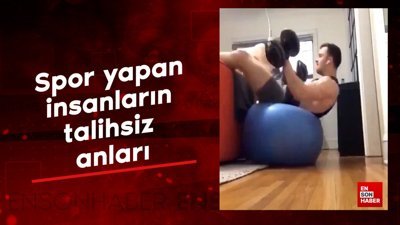 Spor yapan insanların talihsiz anları