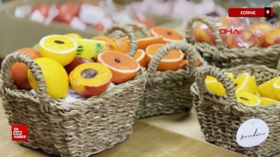 Edirneli çiftin ürettiği Osmanlı mirası 'meyve sabunu', dünyaya ihraç ediliyor