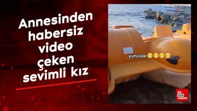 Annesinden habersiz mangal vlogu çeken sevimli minik