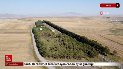 Tarihi Benliahmet Tren İstasyonu'ndan eylül güzelliği