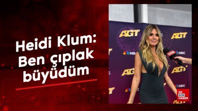 Heidi Klum çıplaklığını eleştirenlere cevap verdi: 