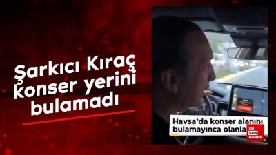 Şarkıcı Kıraç konser yerini bulamadı! O anları sosyal medya hesabından anlattı