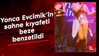 Yonca Evcimik'in sahne kıyafeti beze benzetildi