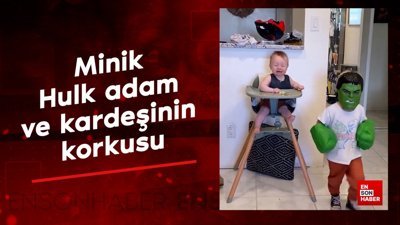 Minik Hulk adam ve kardeşinin korkusu